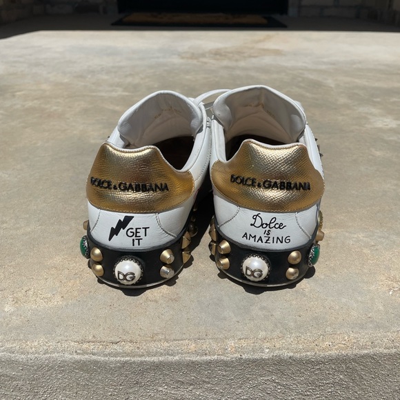 Dolce and gabanna mens PORTOFINO sneakers 10.5 43.5 eu us - Picture 2 of 8